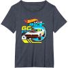 imageHot Wheels Lets Race  Eyes on The Prize TShirtHeather Blue