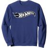 imageHot Wheels  Black Flame Logo SweatshirtNavy Blue