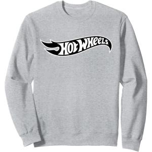 imageHot Wheels  Black Flame Logo SweatshirtHeather Grey