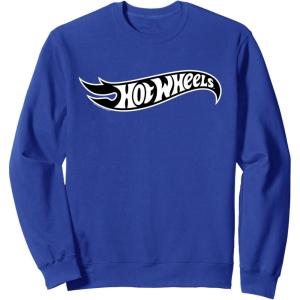 imageHot Wheels  Black Flame Logo SweatshirtRoyal Blue