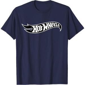 imageHot Wheels  Black Flame Logo TShirtNavy Blue
