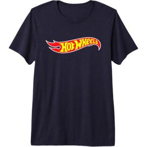 imageHot Wheels  Hot Wheels Logo Premium Triblend TShirtNavy Blue