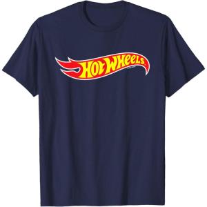 imageHot Wheels  Hot Wheels Logo TShirt SmallNavy Blue