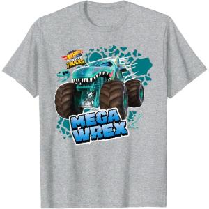 imageHot Wheels  Mega Wrex TShirtHeather Grey