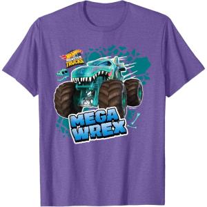 imageHot Wheels  Mega Wrex TShirtPurple Heather
