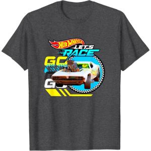 imageHot Wheels Lets Race  Eyes on The Prize TShirtDark Heather Grey