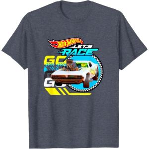 imageHot Wheels Lets Race  Eyes on The Prize TShirtHeather Blue
