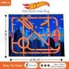 imageHot Wheels Interactive Play Area Rug 69 x 52 Inch Large Kids Race Track Playmat with NonSlip Backing for Bedroom amp Playroom 100 Officially Licensed Product by FrancoHot Wheels