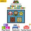 imageHot Wheels Interactive Play Area Rug 69 x 52 Inch Large Kids Race Track Playmat with NonSlip Backing for Bedroom amp Playroom 100 Officially Licensed Product by FrancoSuper Mario