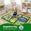 imageHot Wheels Interactive Play Area Rug 69 x 52 Inch Large Kids Race Track Playmat with NonSlip Backing for Bedroom amp Playroom 100 Officially Licensed Product by FrancoJohn Deere