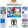 imageHot Wheels Interactive Play Area Rug 69 x 52 Inch Large Kids Race Track Playmat with NonSlip Backing for Bedroom amp Playroom 100 Officially Licensed Product by FrancoSonic the Hedgehog