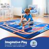 imageHot Wheels Interactive Play Area Rug 69 x 52 Inch Large Kids Race Track Playmat with NonSlip Backing for Bedroom amp Playroom 100 Officially Licensed Product by FrancoHot Wheels