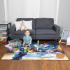 imageHot Wheels Interactive Play Area Rug 69 x 52 Inch Large Kids Race Track Playmat with NonSlip Backing for Bedroom amp Playroom 100 Officially Licensed Product by FrancoSpace Jam 2 a New Legacy