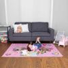 imageHot Wheels Interactive Play Area Rug 69 x 52 Inch Large Kids Race Track Playmat with NonSlip Backing for Bedroom amp Playroom 100 Officially Licensed Product by FrancoLol Surprise