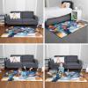 imageHot Wheels Interactive Play Area Rug 69 x 52 Inch Large Kids Race Track Playmat with NonSlip Backing for Bedroom amp Playroom 100 Officially Licensed Product by FrancoSpace Jam 2 a New Legacy