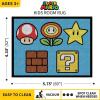 imageHot Wheels Interactive Play Area Rug 69 x 52 Inch Large Kids Race Track Playmat with NonSlip Backing for Bedroom amp Playroom 100 Officially Licensed Product by FrancoSuper Mario