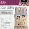 imageHot Wheels Kids Bedding Super Soft Premium Organic Cotton Duvet Cover with Sham 3 Piece Full Size Officially Licensed Product By FrancoLol Surprise