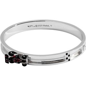 imageAlex and Ani Hot Wheels Bracelets  Moveable Enamel Charms Checkered Flag Motif Adjustable Stackable Designs Ideal Gift for WomenMoveable Racecar Hinge Bangle
