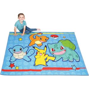 imageHot Wheels Interactive Play Area Rug 69 x 52 Inch Large Kids Race Track Playmat with NonSlip Backing for Bedroom amp Playroom 100 Officially Licensed Product by FrancoPokemon