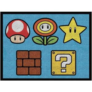 imageHot Wheels Interactive Play Area Rug 69 x 52 Inch Large Kids Race Track Playmat with NonSlip Backing for Bedroom amp Playroom 100 Officially Licensed Product by FrancoSuper Mario