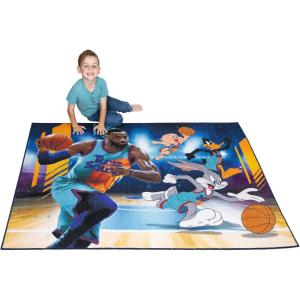 imageHot Wheels Interactive Play Area Rug 69 x 52 Inch Large Kids Race Track Playmat with NonSlip Backing for Bedroom amp Playroom 100 Officially Licensed Product by FrancoSpace Jam 2 a New Legacy