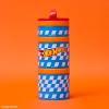 imageCheckers Whiskware Stackable Snack Pack  3 Jar  Handle  RedOrangeBlue