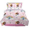 imageHot Wheels Girls Kids Bedding Super Soft Comforter and Sheet Set with Sham 7 Piece Full Size Officially Licensed Product By FrancoGabbys Dollhouse