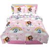 imageHot Wheels Girls Kids Bedding Super Soft Comforter and Sheet Set with Sham 7 Piece Full Size Officially Licensed Product By FrancoGabbys Dollhouse