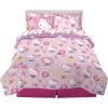 imageHot Wheels Girls Kids Bedding Super Soft Comforter and Sheet Set with Sham 7 Piece Full Size Officially Licensed Product By FrancoHello Kitty  Rainbow Garden