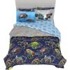 imageHot Wheels Girls Kids Bedding Super Soft Comforter and Sheet Set with Sham 7 Piece Full Size Officially Licensed Product By FrancoHot Wheels X Monster Trucks