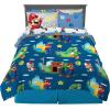 imageHot Wheels Girls Kids Bedding Super Soft Comforter and Sheet Set with Sham 7 Piece Full Size Officially Licensed Product By FrancoMario