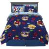 imageHot Wheels Girls Kids Bedding Super Soft Comforter and Sheet Set with Sham 7 Piece Full Size Officially Licensed Product By FrancoSonic the Hedgehog