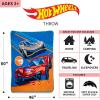 imageHot Wheels Kids Bedding Super Soft Plush Throw Blanket 46 in x 60 in Officially Licensed Product by FrancoHot Wheels