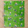 imageHot Wheels Kids Bedding Super Soft Plush Throw Blanket 46 in x 60 in Officially Licensed Product by FrancoPeanuts Soccer Field