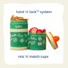 imageHot Wheels Race Icons Whiskware Stackable Snack Pack  3 Jar  Handle  OrangeTanGreen
