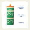 imageHot Wheels Race Icons Whiskware Stackable Snack Pack  3 Jar  Handle  OrangeTanGreen
