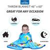 imageMonster Trucks x Hot Wheels Kids Bedding Super Soft Plush Throw Blanket 46 in x 60 in Officially Licensed Product by FrancoBaby Shark
