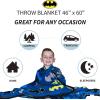 imageMonster Trucks x Hot Wheels Kids Bedding Super Soft Plush Throw Blanket 46 in x 60 in Officially Licensed Product by FrancoBatman