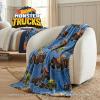 imageMonster Trucks x Hot Wheels Kids Bedding Super Soft Plush Throw Blanket 46 in x 60 in Officially Licensed Product by FrancoHot Wheels X Monster Trucks