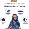 imageMonster Trucks x Hot Wheels Kids Bedding Super Soft Plush Throw Blanket 46 in x 60 in Officially Licensed Product by FrancoSonic the Hedgehog