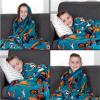 imageMonster Trucks x Hot Wheels Kids Bedding Super Soft Plush Throw Blanket 46 in x 60 in Officially Licensed Product by FrancoSpace Jam 2 a New Legacy