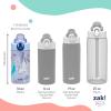 imageZak Designs Mattel Hot Wheels Sage Kids Water Bottle For School or Travel 16oz Durable Plastic Water Bottle With Straw Handle and LeakProof PopUp Spout Cover Hot WheelsDisney Frozen Anna  Elsa  Olaf