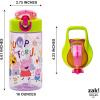 imageZak Designs Mattel Hot Wheels Sage Kids Water Bottle For School or Travel 16oz Durable Plastic Water Bottle With Straw Handle and LeakProof PopUp Spout Cover Hot WheelsPeppa Pig