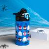 imageZak Designs Mattel Hot Wheels Sage Kids Water Bottle For School or Travel 16oz Durable Plastic Water Bottle With Straw Handle and LeakProof PopUp Spout Cover Hot WheelsSpidey Spidey and His Amazing Friends