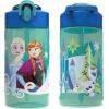 imageZak Designs Mattel Hot Wheels Sage Kids Water Bottle For School or Travel 16oz Durable Plastic Water Bottle With Straw Handle and LeakProof PopUp Spout Cover Hot WheelsElsa  Anna