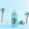 imageZak Designs Mattel Hot Wheels Sage Kids Water Bottle For School or Travel 16oz Durable Plastic Water Bottle With Straw Handle and LeakProof PopUp Spout Cover Hot WheelsDisney Moana Moana  Maui