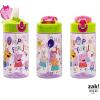 imageZak Designs Mattel Hot Wheels Sage Kids Water Bottle For School or Travel 16oz Durable Plastic Water Bottle With Straw Handle and LeakProof PopUp Spout Cover Hot WheelsPeppa Pig