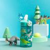 imageZak Designs Mattel Hot Wheels Sage Kids Water Bottle For School or Travel 16oz Durable Plastic Water Bottle With Straw Handle and LeakProof PopUp Spout Cover Hot WheelsDinosaur