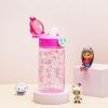 imageZak Designs Mattel Hot Wheels Sage Kids Water Bottle For School or Travel 16oz Durable Plastic Water Bottle With Straw Handle and LeakProof PopUp Spout Cover Hot WheelsGabbys Dollhouse Pandy Paws