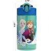 imageZak Designs Mattel Hot Wheels Sage Kids Water Bottle For School or Travel 16oz Durable Plastic Water Bottle With Straw Handle and LeakProof PopUp Spout Cover Hot WheelsElsa  Anna